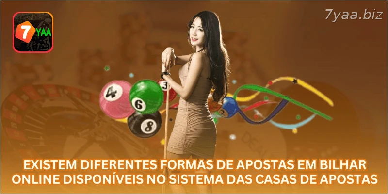 Existem diferentes formas de apostas em bilhar online disponíveis no sistema das casas de apostas.