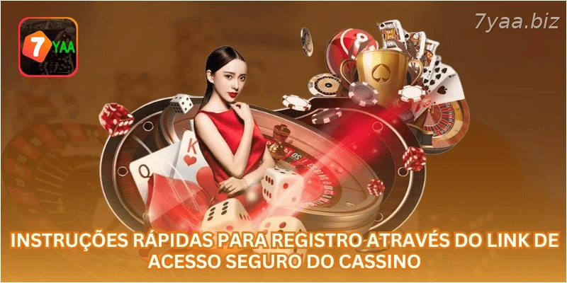 Instruções rápidas para registro através do link de acesso seguro do cassino.